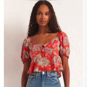 Z SUPPLY RENELLE TANGO FLORAL TOP SMALL